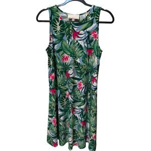 Pappagallo Hawaiian Shift Dress Women's Size Small Sundress Summer Vacation Boho